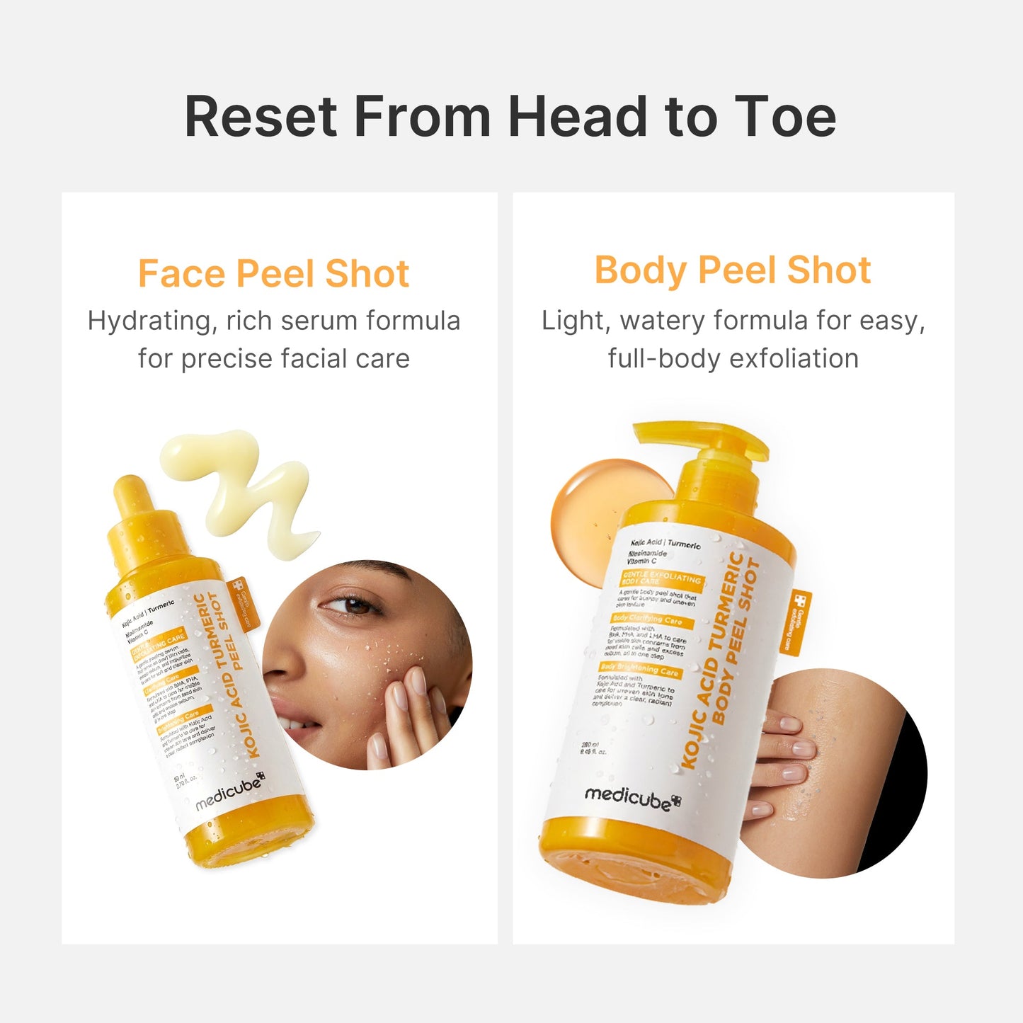 Kojic Acid Turmeric Body Peel Shot