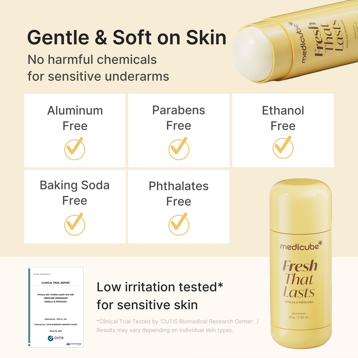 Kojic Acid Brightening Deodorant (Vanilla & Pistachio)