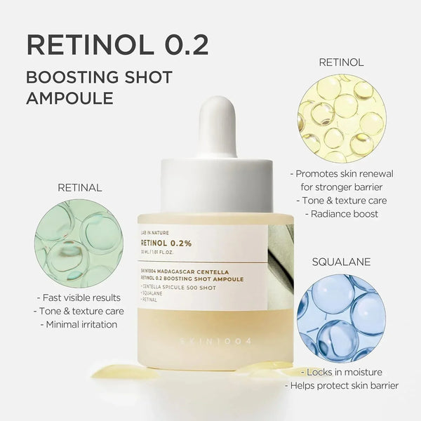 SKIN1004 Lab in Nature Madagascar Centella Retinol 0.2 Boosting Shot Ampoule 30ml